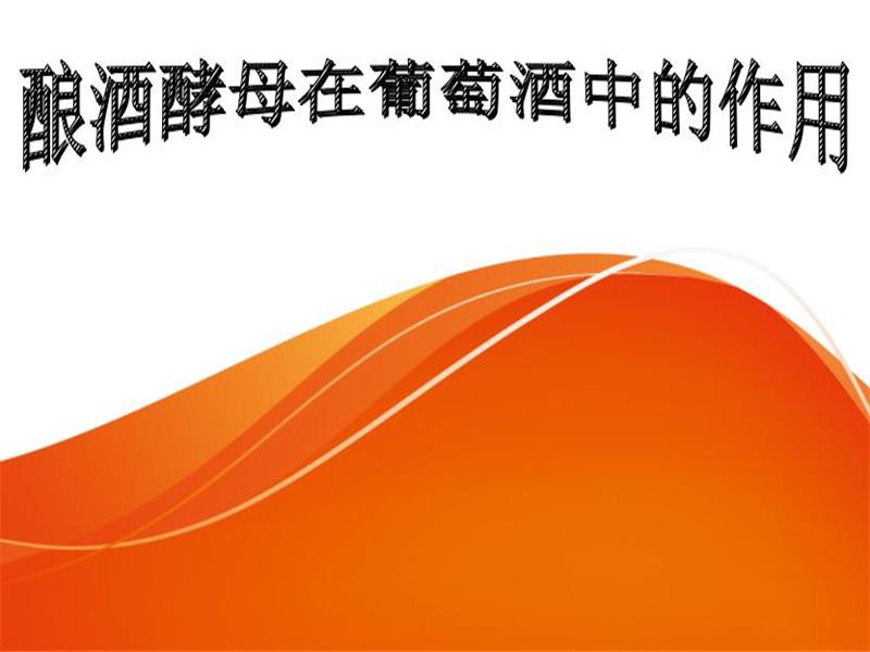 釀酒酵母在葡萄酒中的作用